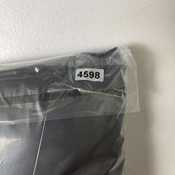 Boombah Warm Up Nylon Pullover Mens XL Black V-Neck Windbreaker Blue Stripe - Picture 10 of 10